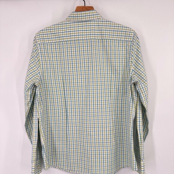 Lands End Womens pinpoint Oxford no iron Plaid Shirt Size 12 Cotton blend - Picture 10 of 10